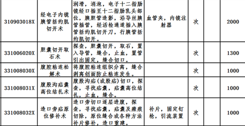 廣州中醫藥大學金沙洲醫院新增醫(yī)療服務價格項目收費一覽表