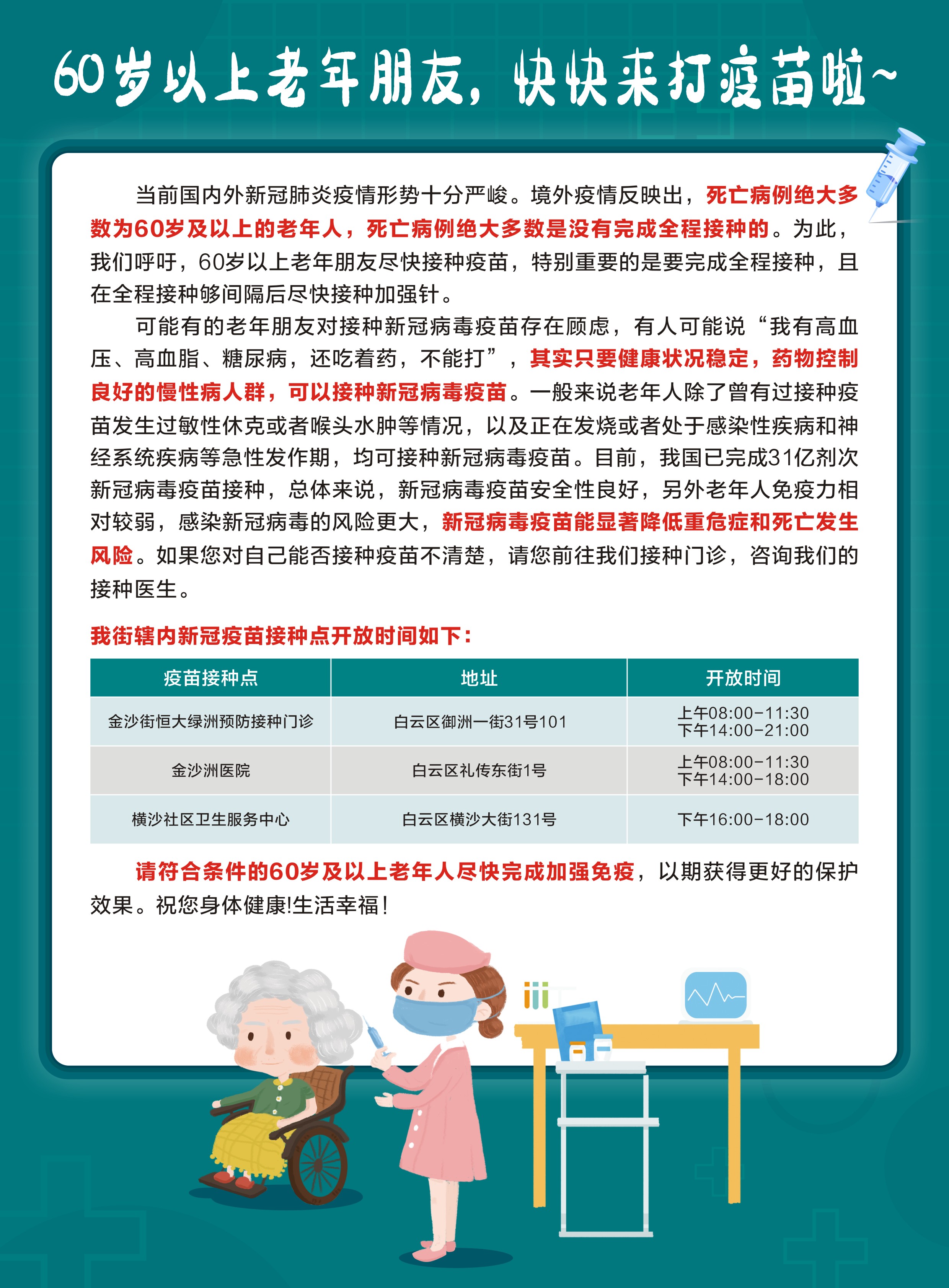 關于鼓勵60歲以上(shàng)市民接種疫苗通(tōng)知